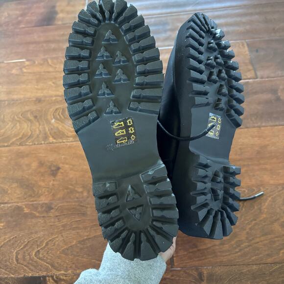 Madewell Black Lace Up Boots - Picture 10 of 10